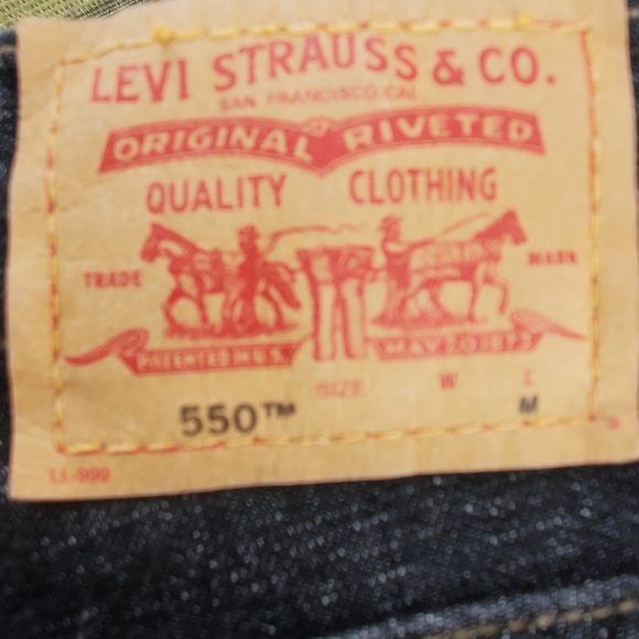 Levi's  550 Relaxed Fit Stretch Taper Leg Jeans Women's Size 8 EUC - Picture 6 of 10